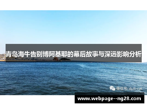 青岛海牛告别博阿基耶的幕后故事与深远影响分析 青岛海牛告别博阿基耶的幕后故事与深远影响分析